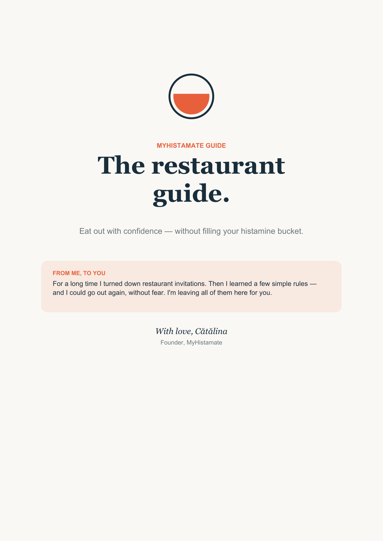 Cover of the restaurant guide
